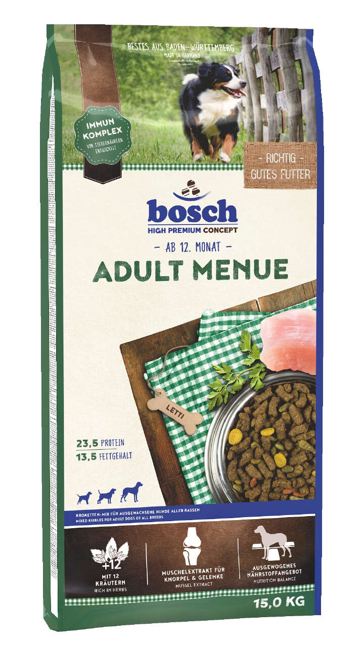 bosch Hunde-Trockenfutter Adult Menü